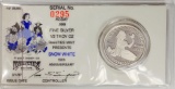 1987 Snow White 50th Anniversary .999 Fine Silver 1/2 Troy Oz Coin