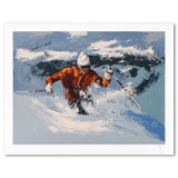 Back Bowls Skier by Mark King (1931-2014)