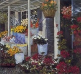 Country Flowers by John Powell on paper