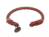 Bottega Veneta Brown Leather Bracelet