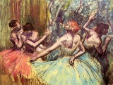 Edgar Degas - Four Dancers Behind The Scenes #2