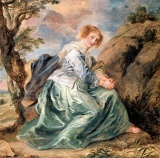Sir Peter Paul Rubens - Hagar in the Desert