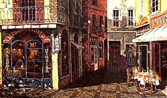 Plaza Del Correo Viejo by Viktor Shvaiko on paper