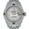 Rolex Ladies Stainless Steel Quickset MOP Diamond Lugs Wristwatch