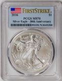 2016 American Silver Eagle .999 Fine Silver Dollar Coin PCGS MS70