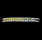 9.26 ctw Princess Multi-Color Sapphire And Round Brilliant Cut Diamond Bracelet