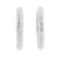 5.30 ctw Diamond Hoop Earrings - 14KT White Gold
