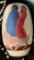 Walking Women, Deep Blue (Vase) by RC Gorman