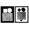 Cassiopee et Bellatrix de la serie Corpusculaires (Diptych) by Vasarely (1908-19