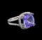 14KT White Gold 9.07 ctw Tanzanite and Diamond Ring