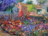 The Courtyard by Henri Plisson on canvas