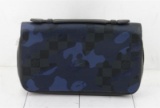Louis Vuitton Blue Camo Damier Cobalt Canvas Leather Zippy XL Wallet