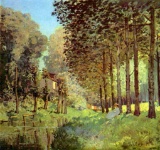 Alfred Sisley - Resting on the River Bank