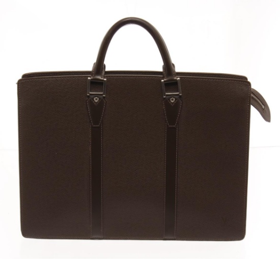 Louis Vuitton Brown Taiga Leather Porte Document Briefcase