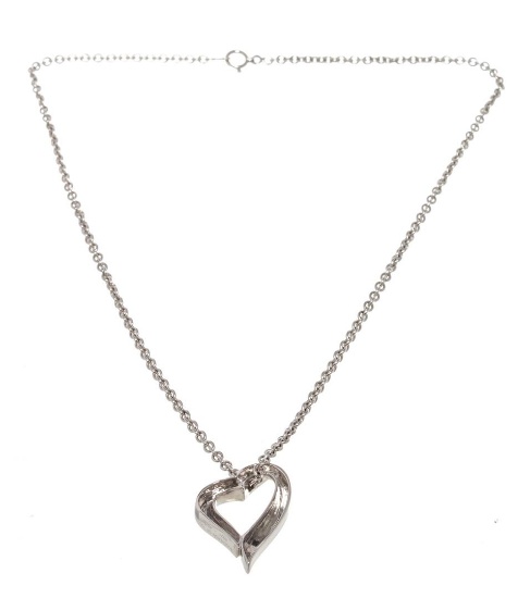 Boucheron Silver Heart Pendant Necklace