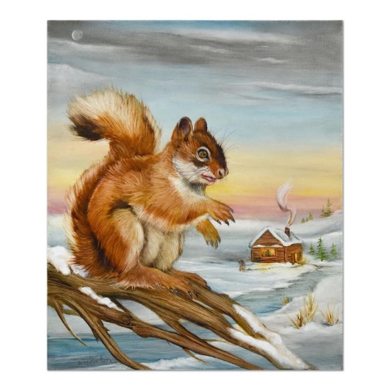She's Feeding the Squirrel By Katon Original