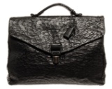 Bottega Veneta Black Veneta Envelope Top Handle Bag