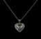 GIA Cert 2.24 ctw Diamond Pendant With Chain - 14KT White Gold