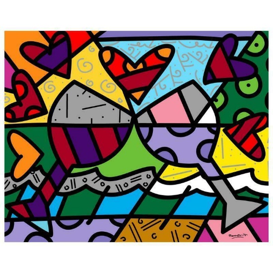 Toast To Love Glasses by Britto, Romero