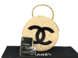 Chanel Round CC Cosmetic Vanity Bag