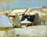 Paul Gauguin - Breton Village in Snow