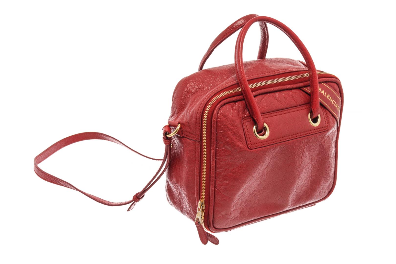 Balenciaga Authenticated Laundry Cabas Leather Handbag