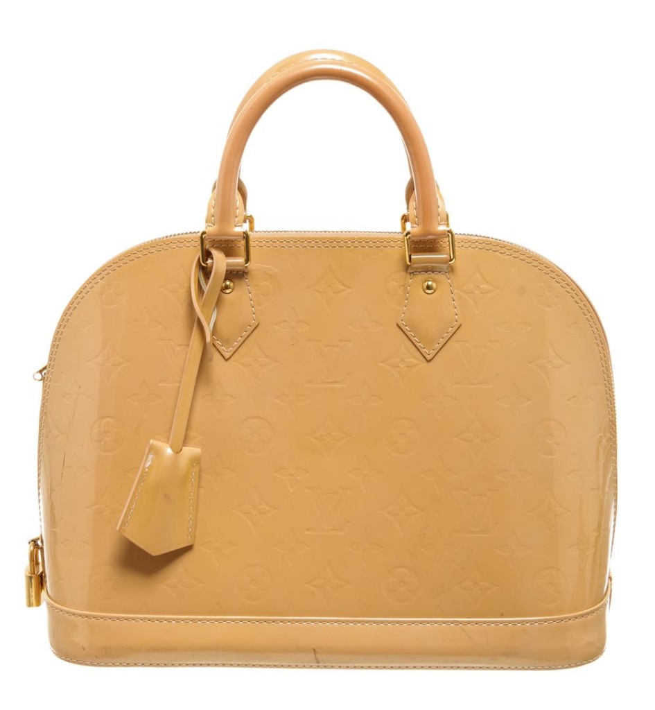 Louis Vuitton Monogram Vernis Alma BB - Gold Handle Bags, Handbags
