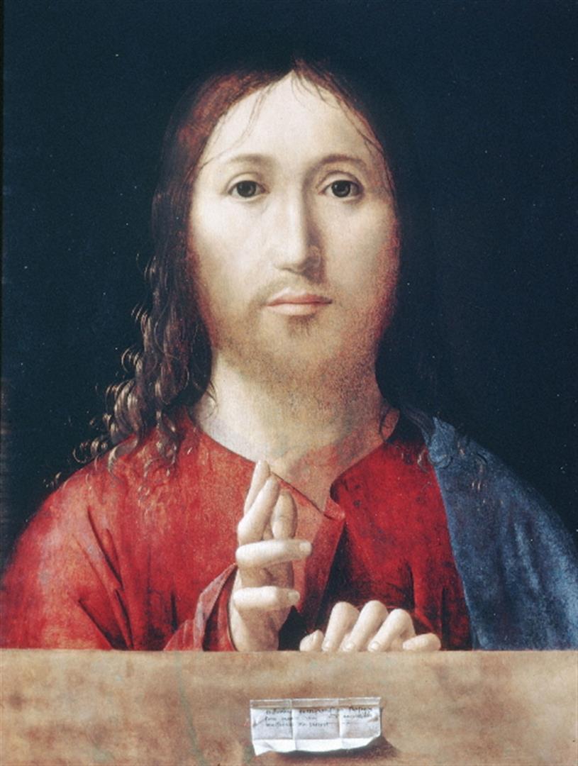 Antonello da Messina - Christ Blessing | Proxibid, image size:815x1080