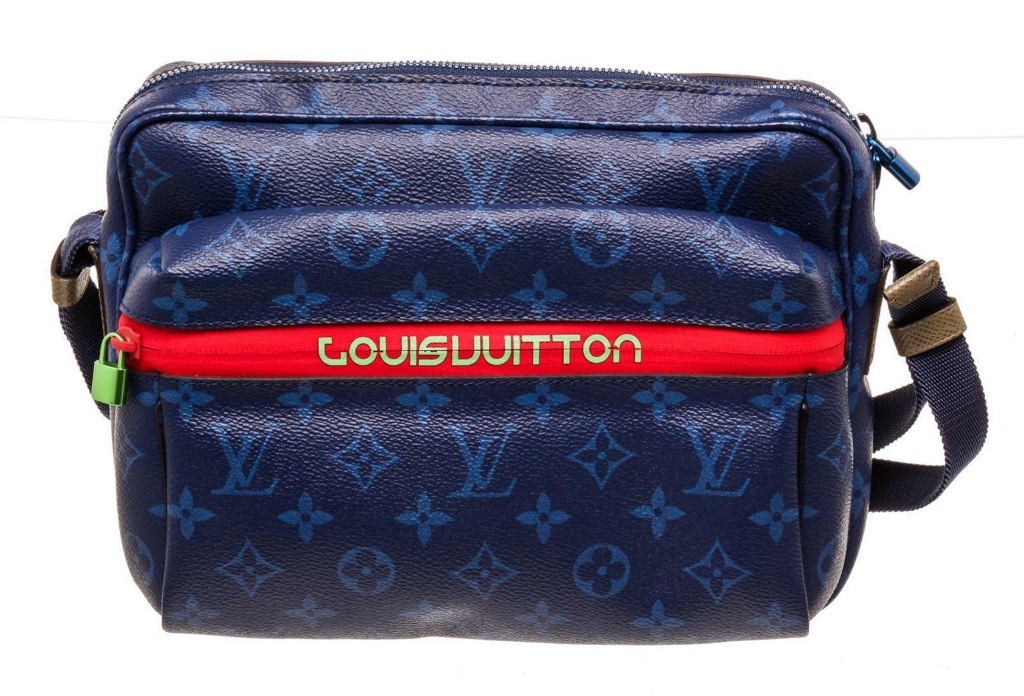 Blue Louis Vuitton Monogram Pacific Outdoor Pouch Crossbody Bag