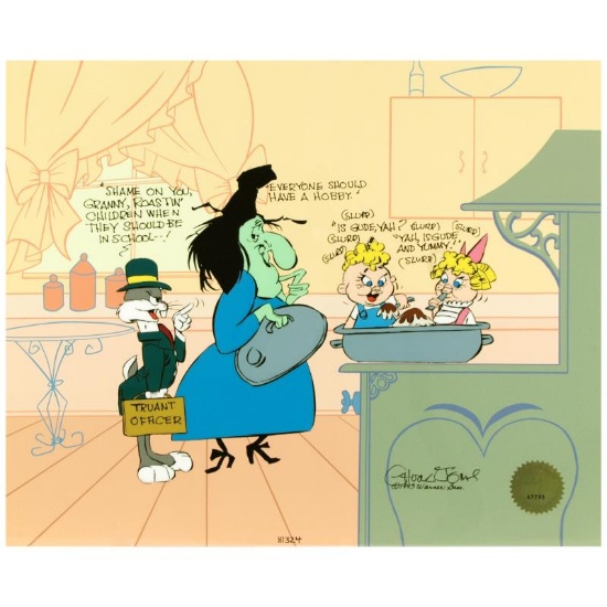 Bugs and Witch Hazel Truant Officer by Chuck Jones (1912-2002)