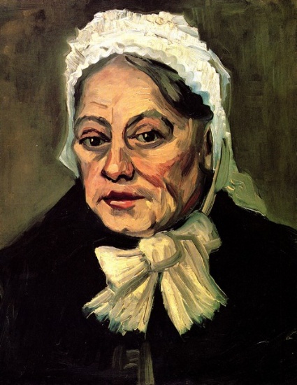 Van Gogh - Head Of An Old Woman With White Cap The Midwife