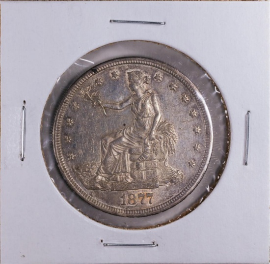 1877-S $1 Trade Silver Dollar Coin AU | Coins & Currency Coins US Coins ...