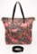 Prada Pink Nylon Saffiano Tessuto Flower Print 2Way Tote Bag
