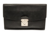 Louis Vuitton Black Taiga Leather Belaia Clutch