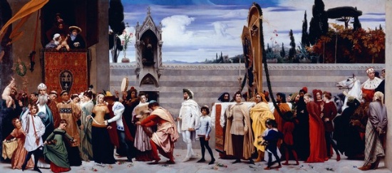 Frederic Leighton - Celebration of Madonna in Florence