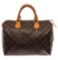 Louis Vuitton Brown Monogram Canvas Speedy 30 Satchel Bag