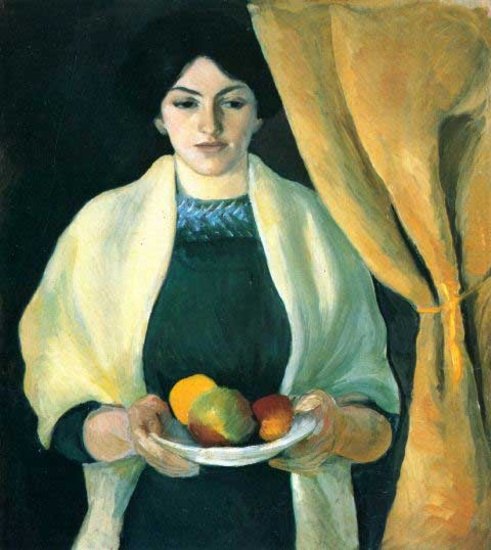 MACKE - Portrait With Apples (Portrait Of The Wife Of The Artist)
