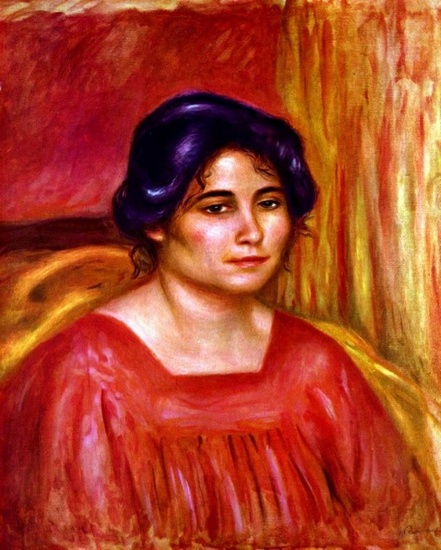 Renoir - Gabrielle With Red Blouse