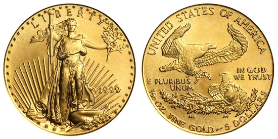 1999 $5 American Gold Eagle Coin
