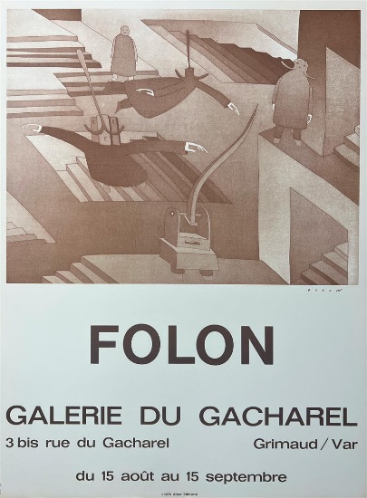 Galerie Du Cacharel 1972 by Folon