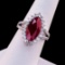 3.73 ctw Ruby and 1.06 ctw Diamond Platinum Ring (GIA CERTIFIED)