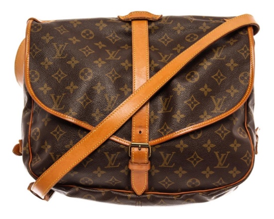 Louis Vuitton Brown Monogram Leather Saumur 35cm Shoulder Bag