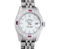 Rolex Ladies New Style Sapphire Quickset White Index White Gold Ruby Diamond Bez