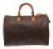 Louis Vuitton Brown Monogram Canvas Speedy 35 Satchel Bag