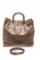 Prada Brown Leather Vitello Shine Shoulder Bag