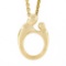 14K Yellow Gold Embracing Mother & Child Polished Pendant w/ 18.5