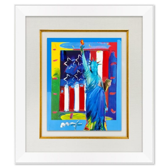 Full Liberty with Flag by Peter Max