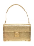 Louis Vuitton Gold Leather Top Handle Bag