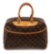 Louis Vuitton Brown Monogram Deauville Satchel Bag