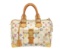 Louis Vuitton Multicolor White Calf Leather Speedy 30 Handbag